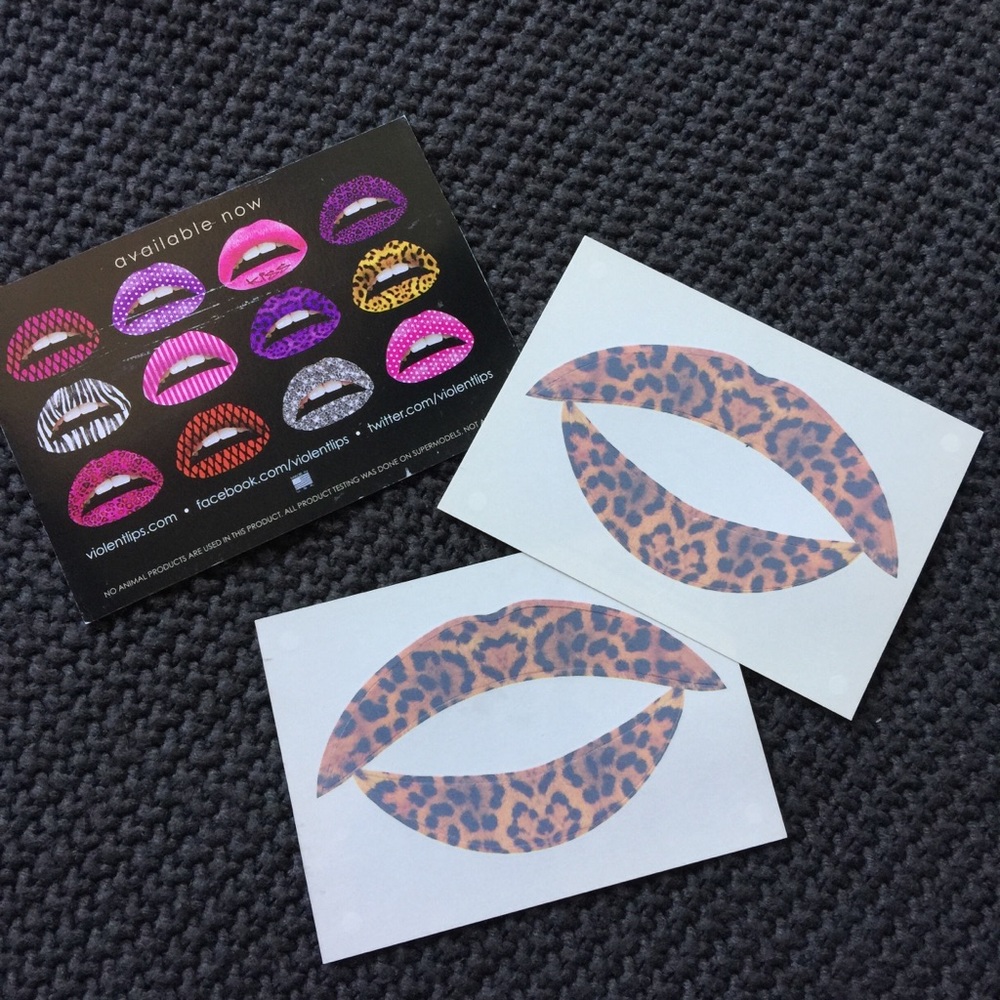 Violent lip tattoos